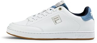 FILA Herren Sneaker COURTBAY im Tennis-Stil, Weiß (White-Gray Violet-Fila Navy), 46