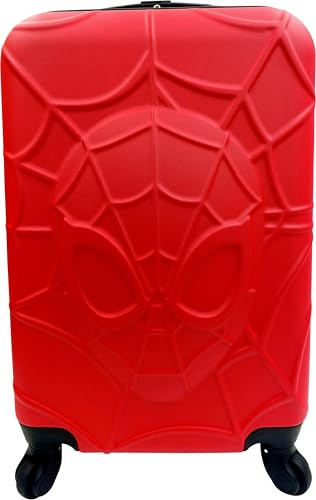 Fast Forward Kids Licensed Hard-Side 21” Spinner Luggage Lightweight Carry-On Suitcase, multicolored, Carry-On 21 Inch, Spider-man