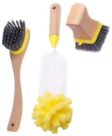 DEARMAMY Estropajos De Madera Esponja para Lavar Platos Cepillo De Cocina para Limpieza