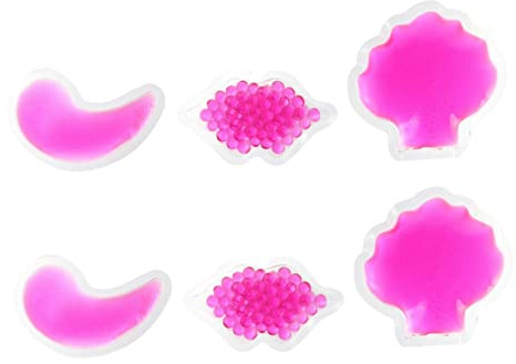 ARTSEWPLY 6 Stück Wiederverwendbare Kühlpads für Lippen und Augen mit PVC Material Multipurpose Gelkompressen für Erste Hilfe Bausatz und Krankenhaus