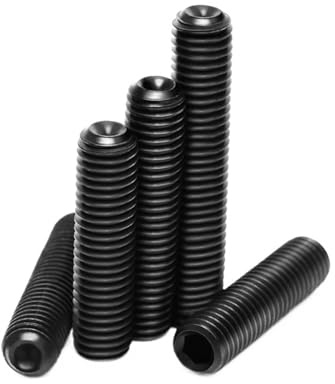 Feingewinde-Kopflose schwarze Sechskant-Zylinderkopfschrauben der Festigkeitsklasse 12.9(M6x0.5x5mm-30Pcs)