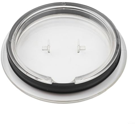Ersatzdeckel für Milchaufschäumer Modelle 3593 und 3594, kompatibel mit Teil 93271, transparenter Kunststoff mit Silikondichtung (A)