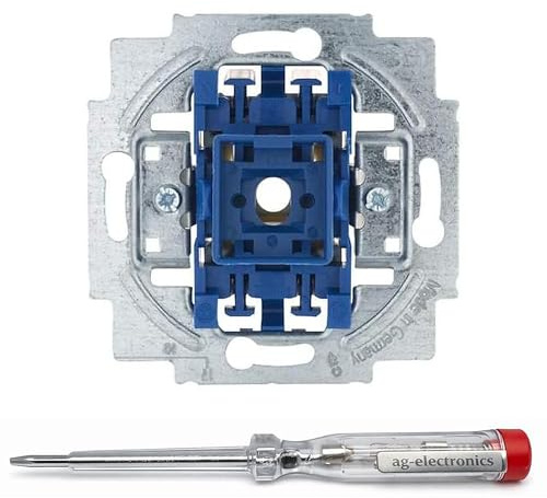 Spannungsprüfer 120-250V® + BUSCH-JAEGER UP-Taster 2020 US-206 Wipptaster-Einsatz 1-polig Wechsler 2CKA001413A0517