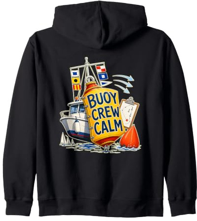 Buoy Crew Calm Régate Voile Équipe Bouée Sweat à Capuche