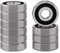 XiKe 6200-2RS Kugellager 10x30x9mm Chromstahl und Vorgeschmiert, 6200RS Rillenkugellager mit Gummi Doppeldichtung, 10er-Packung