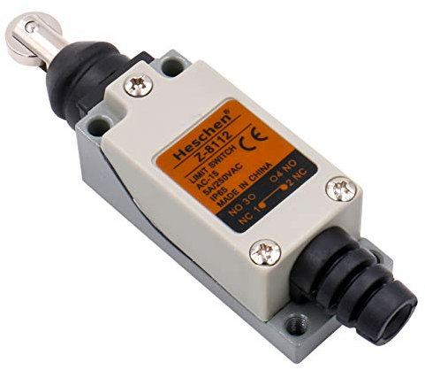 Heschen, finecorsa ad asta con rotella parallela, Z-8/112, interruttore momentaneo NA + NC 250VAC 5A CE IP65