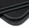 teileplus24 V262 Velours Fußmatten kompatibel mit VW Polo 5 V 6R 6C Cross 2009-2017 Trittschutz Fahrermatte, Naht:Schwarz