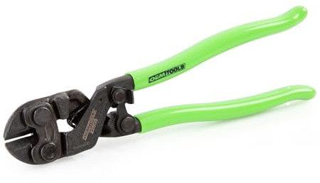 OEMTOOLS 22609 8 Mini Bolt Cutters | Cuts 5mm Medium Hard Wire, 4 mm Hard Wire, & 3.6 mm Piano Wire, Plus Bolts, Nails, & Rivets | Highly Portable Mini Bolt Cutters | Chrome Moly Steel, Green