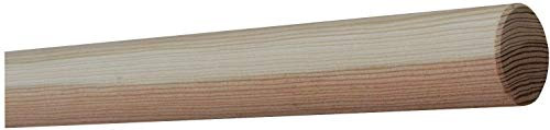 TIBU Lärche unbehandelt Holz Handlauf Geländer 30-500cm Wandhandlauf Wand Treppe, Länge: 400 mm 40 cm 0,4 m und Enden: gefast