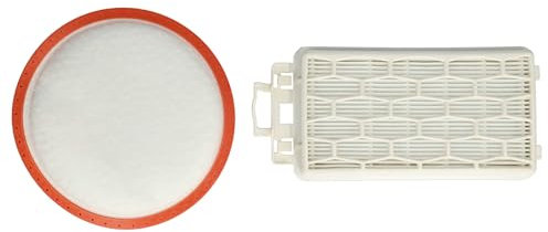 vhbw Filter-Set kompatibel mit Dirt Devil Infinity Rebel 51 DD5510-3, 51 DD5510-4 Staubsauger - 2X Ersatz-Filter (Motorschutz-Filter, Ausblas-Filter)