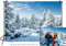 LTLYH Schneekulisse für Fotografie, Winterkulisse, Weihnachten, Winterlandschaft, Wald, Eis, Schneewelt, Hintergrund, 3 x 2,4 m, 106