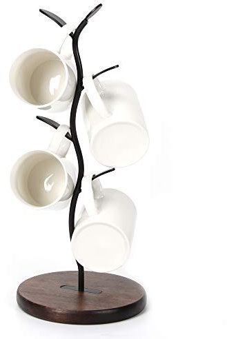 HoroM Coffee Mug Tree for Counter, Coffee Mug Holder Stand, Mug Rack Countertop