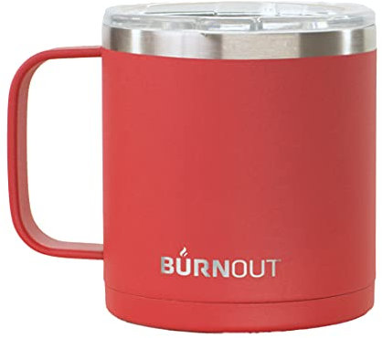 BurnOut 2.0 Instant Drinkability Temperature Control Mug (14 oz Red)
