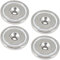 MVT 4 x 32mm Neodym Magnet mit Bohrung Senkung für Senkkopf Schrauben Topfmagnet 30 KG Stark zum festschrauben Loch Senkbohrung