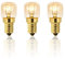 Pack of 3 Oven Light Bulbs T22 E14 Dimmable, 2700K Warm White, Heat Resistant up to 300°C, 160LM, E14 Small Edison Screw Base, for Ovens, Microwave, Fridge, Salt Lamps