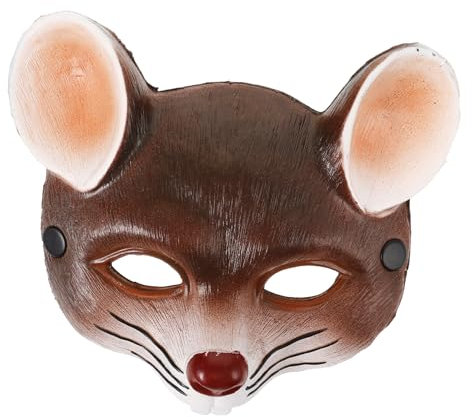 ABOOFAN 3pcs Rat Mask Halloween Rat Costume Props Plastic Animal Masks Full Face Animal Cosplay for Masquerade Halloween