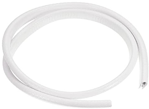 PATIKIL 1mx8mmx15mm Gummi Kante Verkleidung Metall Scharfe Deck Kantenschutz U Channel Guard Eckschutz Dichtung Streifen für Skateboard Tisch Tür Fenster Weiß