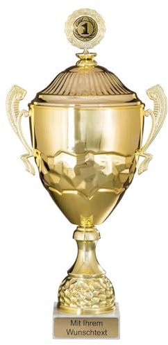 Pokale 8er Serie 58730 Gold mit Deckel 51,6 cm