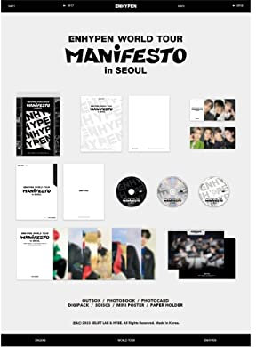 ENHYPEN - ENHYPEN WORLD TOUR [MANIFESTO] in SEOUL DVD + Pre-Order Benefit
