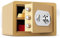 Safes Tresor mit zahlenschloss Mechanischer Deposittresor 25cm feuerfest Schlüssel Schrank Mini Bedside geldkassette Büro Schmuck Kabine Einwurftresor GIFT,C