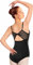 Mulnall Women's Dance Leotards Camisole Ballet Wear Adjustable Straps,Mesh Panel,Hollow Back(UK23905-06-M)