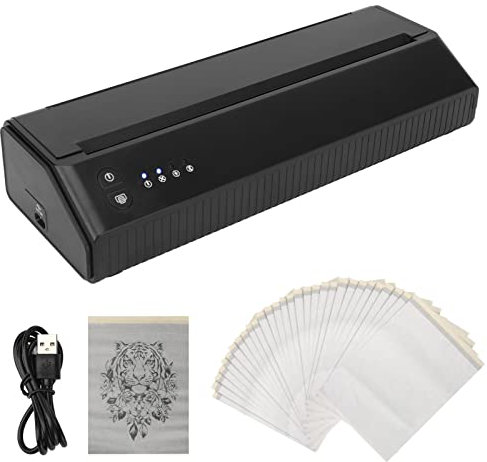 2023 Aktualisierte Tattoo-Transfermaschine, 2500 MA USB-Bluetooth-Mini-Tattoo-Thermodrucker, Kopierer-Drucker mit 30 Stück Kostenlosem Tattoo-Schablonen