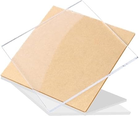 easyhaha Tablero Acrílico Transparente Placa Plástico Transparente Lámina Orgánica Vidrio Metacrilato 1-10mm Espesor (Color : 100x100mm (1Pc), Size : 10mm)