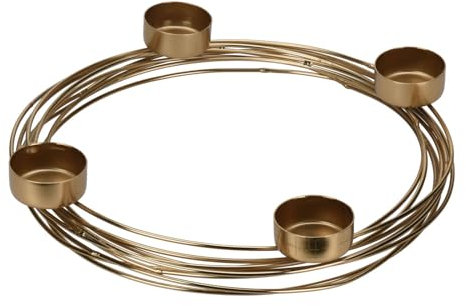 Home & Styling Goldener Teelichthalter, Ø 28,5 cm