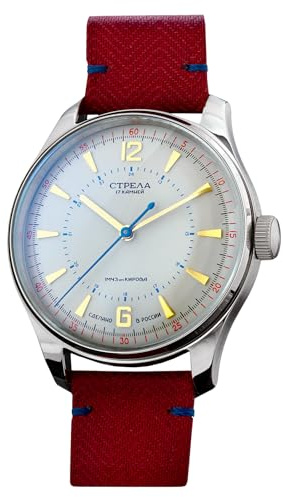 Strela Tribute - 1965TR40 Herren Armbanduhr mit POLJOT 2609H Uhrwerk analoge mechanische Handaufzug Uhr