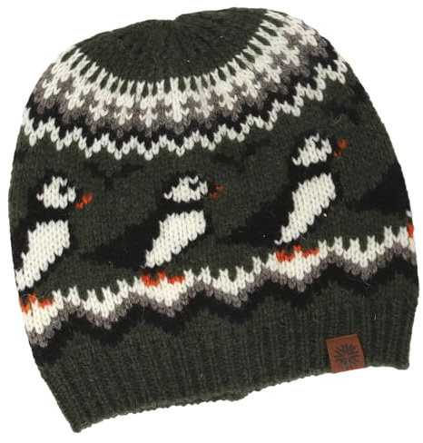 ICEWEAR Lundi gestrickte Wollmütze mit Papageitaucher-Motiv