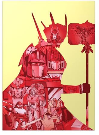 Displate - Poster aus Metal - WALL ART - Transformers - Comic Art Optimus Prime #21 - Größe M - 32x45cm Matt