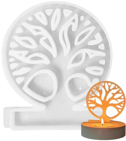 Baum des Lebens Silikon Gießform, Baum Design Kerzenständer Form, Silikonform Einschieber, Silikonformen Gießformen Kerzenhalter Für Kerze Handgefertigte Seifenherstellung