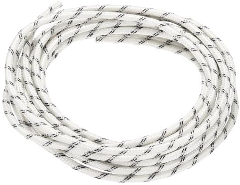 QUARKZMAN 3 Mètre/9,8ft 14AWG Câble Tressé en Silicone Flexible Haute Température -60 à 300 Degrés Celsius Câble Électrique Résistant Isolé pour l'Industrie, Noir Blanc