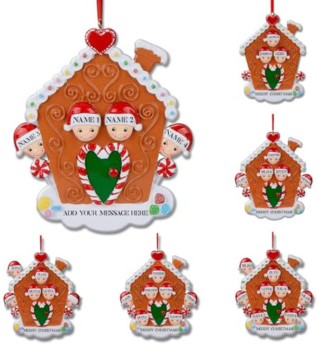 Personalisierte Weihnachtskugeln Personalisierte Haus WeihnachtsschmuckBenutzerdefinierten Namen Hausdekoration mit Familiennamen Personalisierte Geschenke Weihnachten