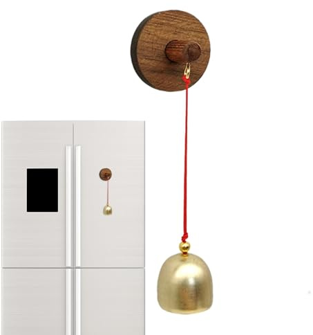 itrimaka Sonnette d'entrée de Porte de Magasin, Cloche de commerçant pour l'ouverture de Porte,Alerte d'entrée de Porte de Magasin | Carillon éolien en Bois créatif Vintage Unique Auto-adhésif pour