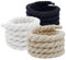 Soleeya 3 Paio Lacci Corda Air Force 1, 8mm Corda per Scarpe Rotondi 150cm Grassetto Lacci Sneakers(Beige, Nero, Bianco), Stringhe per Scarpe da Corsa per Donna o Uomo