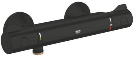 GROHE Grohtherm 800 Thermostat-Brausebatterie matt schwarz - 1022022430