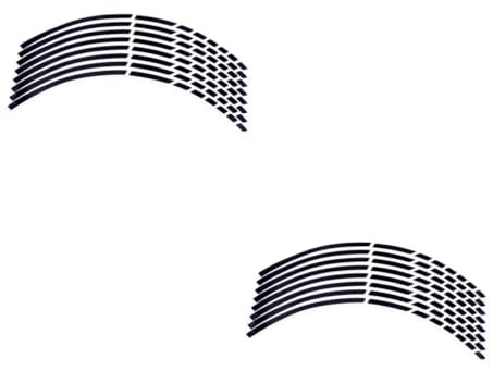 SEWOART 2 Stücke Auto Felge Aufkleber 18'' Haftung Sonnenschutz Aussehen