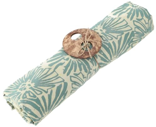 GURU SHOP Bali Batik Sarongkleid, Wickelrock, Sarong, Strand Tuch mit Sarongschnalle - Grün/1, Herren/Damen, 160x100 cm