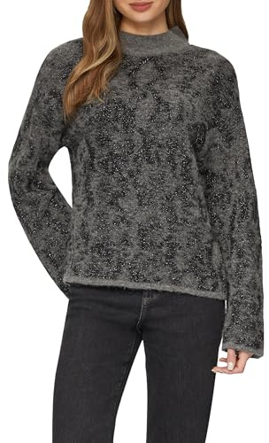 s.Oliver Gemusterter Strickpullover mit Glitzergarn