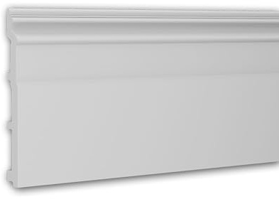 Profhome Plinthe 653118 200 cm x 1,5 cm x 20 cm Polystyrène extrudé (XPS) prétraité