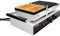 GGM Gastro | WERJ2 | Gaufrier – Individuel – Manuel – 1,6 kW – Forme : 2 gaufres de Bruxelles – Avec surface de cuisson rotative à 180°
