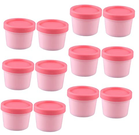 GANAZONO Pots de Crème Vides 12Pcs 100G Couvercles Contenants pour Cosmétiques pour Voyages Résistants aux Fuites Utilisation Pratique