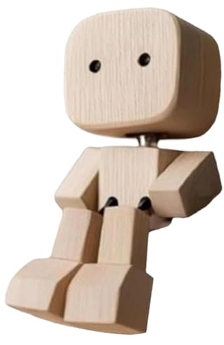Opdestn Wackelnde Holzfigur, Schüttelmann Wackelfigur Holz Auto, Wackelnde Holzfiguren mit Gesichtsausdrücke, Wackelfüße Holzpuppe Auto Holzfigurs, Wackelmännchen Autos, Desk Ornaments
