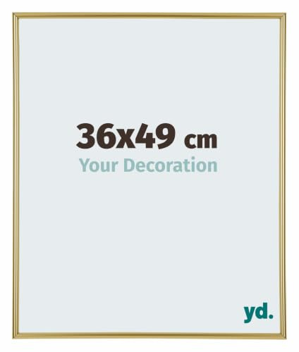 yd. Cadre Puzzle 36x49 cm Or - Cadre en Plastique Annecy | Your Decoration, Convient aux puzzles de 500 à 1000 pièces, Verre acrylique antireflet, Montage mural, Made in Holland