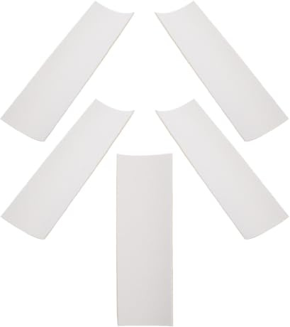 Gatuida Fingerboard Weiß Rutschfestes aus Schaumstoff, Griffband 5 Stück