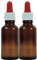 2 Pipettenflaschen 30ml / Apothekerflaschen in Braunglas made in germany inkl. 2 Beschriftungsetiketten