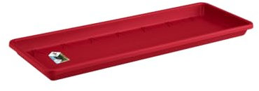 Elho Barcelona Balconnière Soucoupe 40 - Soucoupe pour Balcon & Extérieur - Ø 34.6 x H 2.8 cm - Rouge/Fruits Rouges