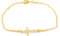 Monde Petit Kreuz Armband horizontale Gelbgold 18 Karats (750) - Geschenkbox - Garantiezertifikat