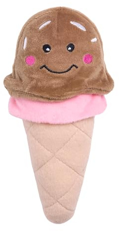 ZippyPaws NomNomz - Ice Cream Dog Plush Toy for Dogs